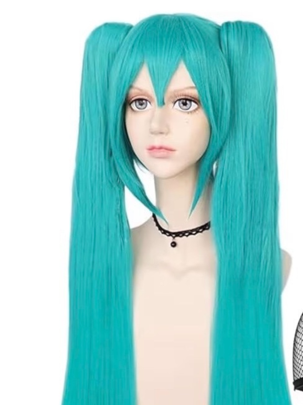 Aqua Blue Long Synthetic Hair Extension Ponytails - Women Accessories